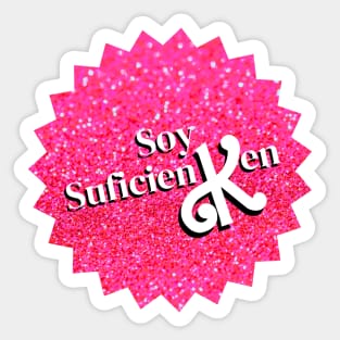 Soy SuficienKen Pink Burst Sticker